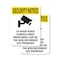 Signmission 24 Hour Video Surveillance With Symbol OSHA Security Notice Sign, Plastic, 7in W x 10in L, 2PK OS-2PACK-SN-P-710-V-11692 - alternate 1